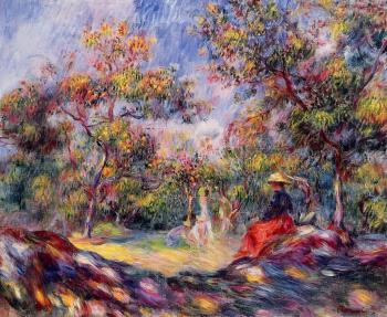 Pierre Auguste Renoir : Woman in a Landscape